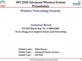 Wireless Networking Security