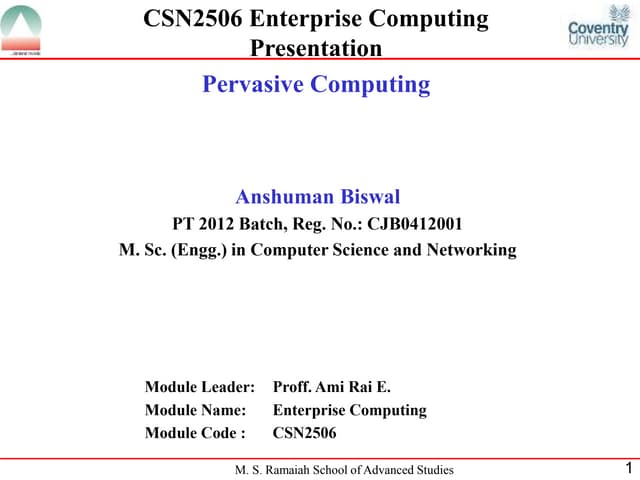 Pervasive Computing