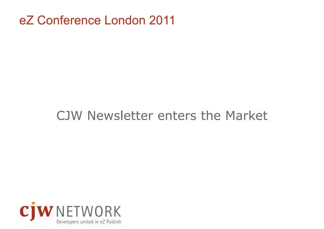CJW newsletter london2011 