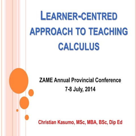 Learner-centred_teaching_of_calculus | PPT