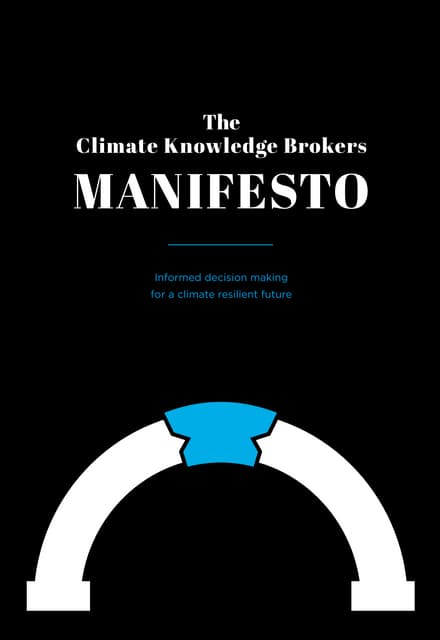 The Climate Knowledge Brokers Manifesto - free full version