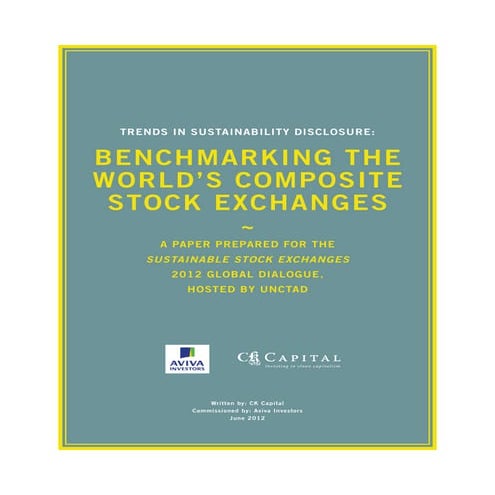[ARCHIVE] Trends in Sustainability Disclosure: Benchmarking the World’s Compo...