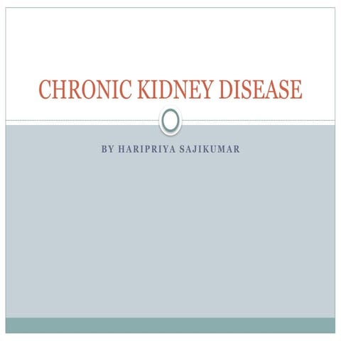 End stage renal failure | PPTX