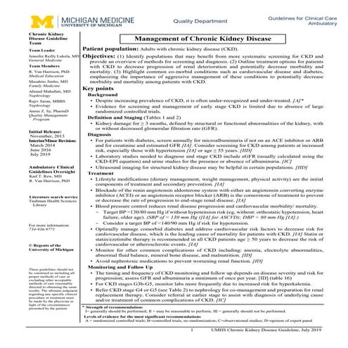 Early Identification and Management of Chronic Kidney Disease | PPTX