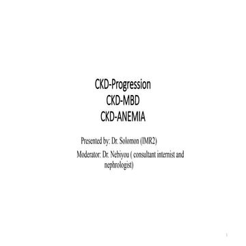 Chronic kidney disease - mineral bone disease