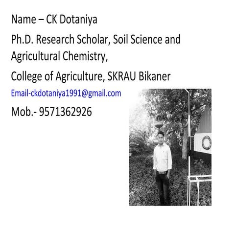 CK Dotaniya= Role of Biofertilizers in Integrated Nutrient Management