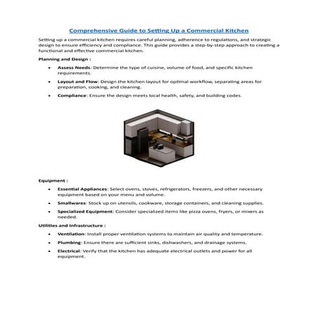 Commercial Kitchen Layout and Design Guide for Restaurants in 2026 | PDF