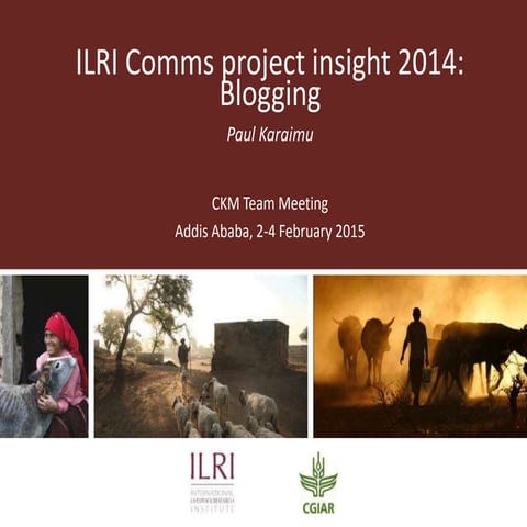 ILRI Comms project insight 2014: Blogging