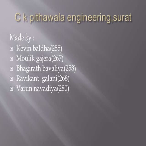 C k pithawala engineering,surat