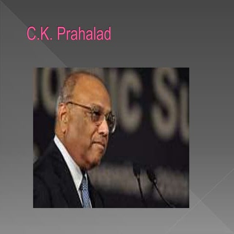 Ck prahlad marketing guru