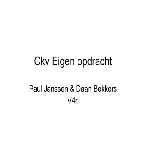 Ckv Eigen Opdracht Profesionele foto's