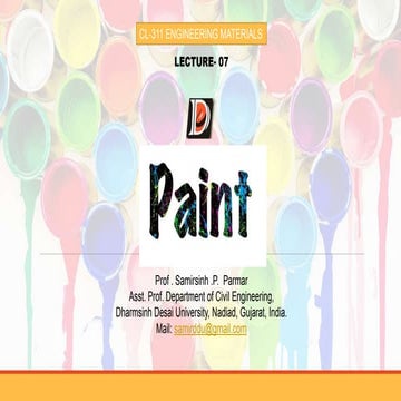 Paints - oil paint, distemper, varnish, wax- composition and uses. | PPT