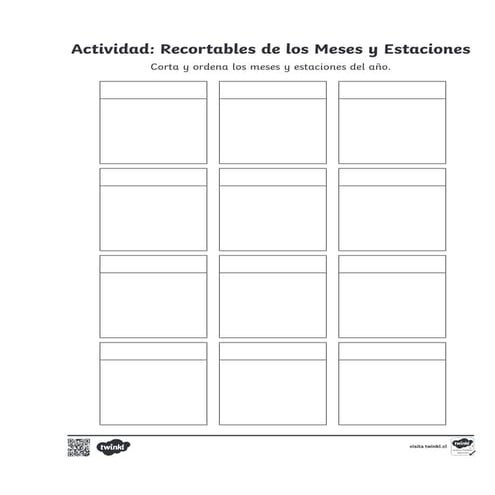 Guia de estaciones y meses del año para primero basico