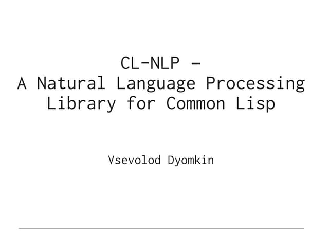 CL-NLP
