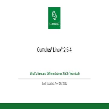 Cumulus Linux 2.5.4