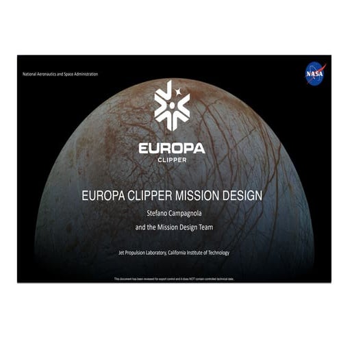 Europa Clipper Mission Design JPL CL25_0595.pdf