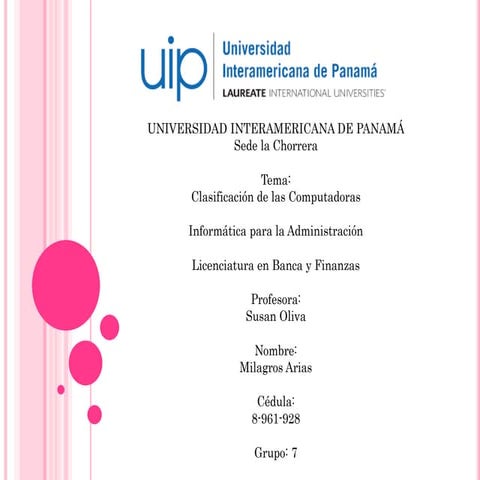 Cla. de las computadoras