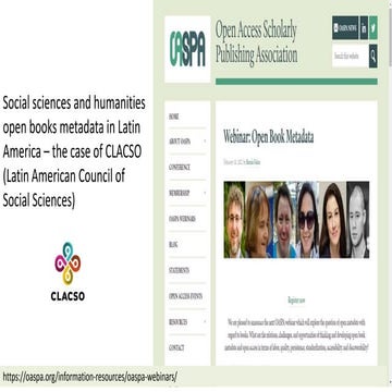 Social sciences and humanities open books metadata in Latin America – the cas...