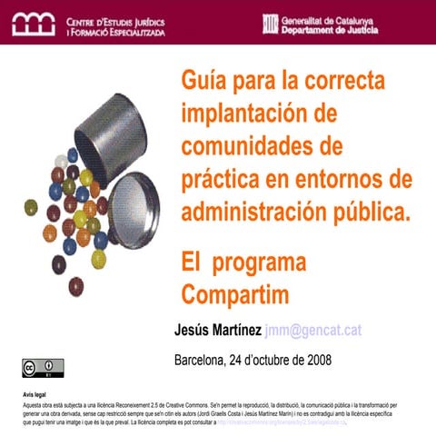 El programa Compartim en el CLAD Buenos Aires Noviembre 08