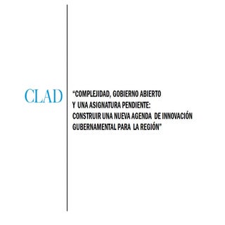 CiGob en el XVIII Congreso CLAD