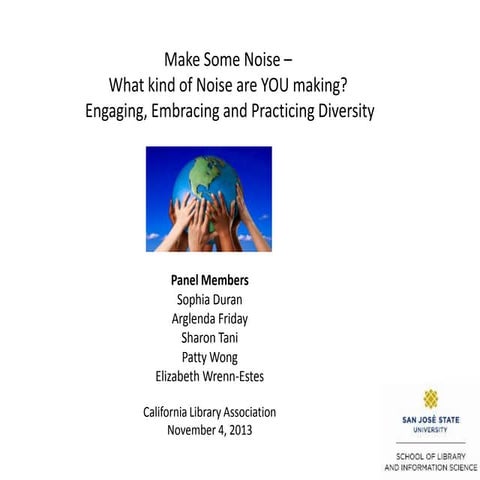 Make Some Noise –What kind of Noise are YOU making?  Engaging, Embracing and ...