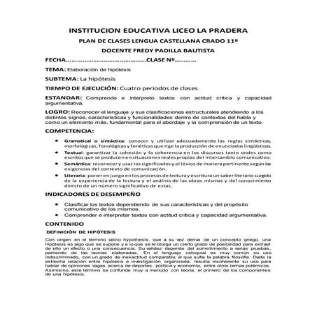 Claese grado 11 2016