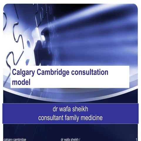 Calgary Cambridge  model of consultation