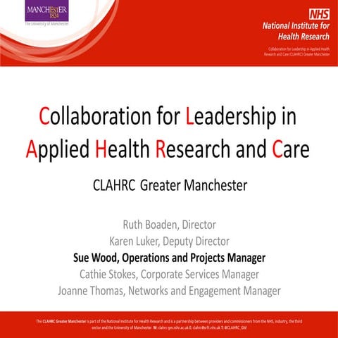 Let's Talk Research Annual Conference - 24th-25th September 2014 (Professor M...