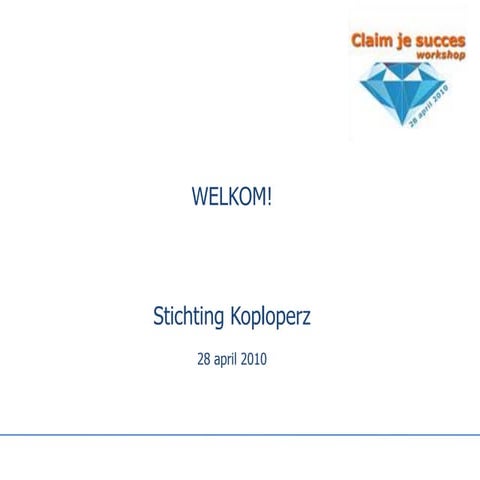 Claim je Succes Workshop
