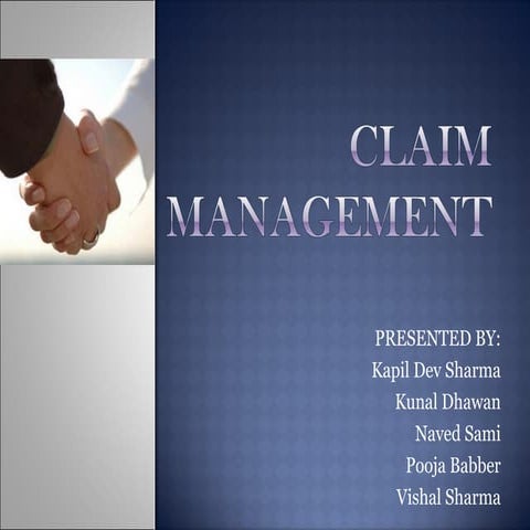 Claim management