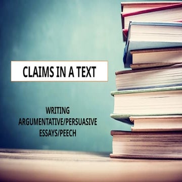 Understanding Claims in the Text: Fact, Value, and Policy