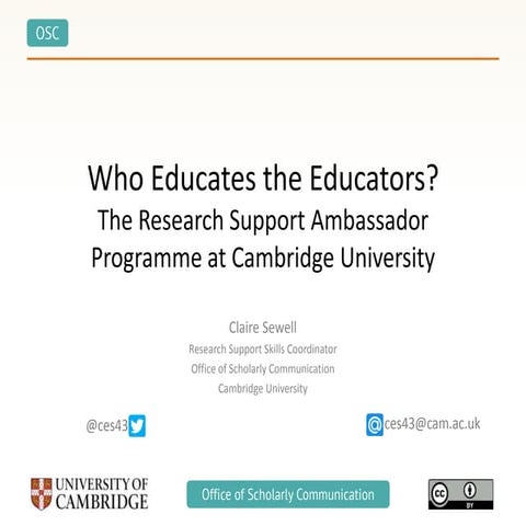 Who educates the educators? - Sewell