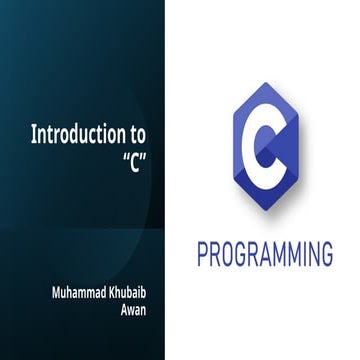 A Comprehensive Guide to C Programing Basics, Variable Declarations ...