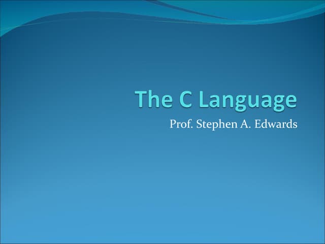 C language