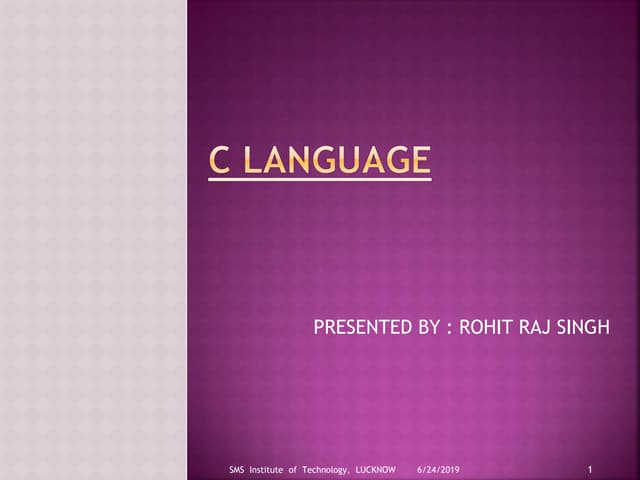 C language