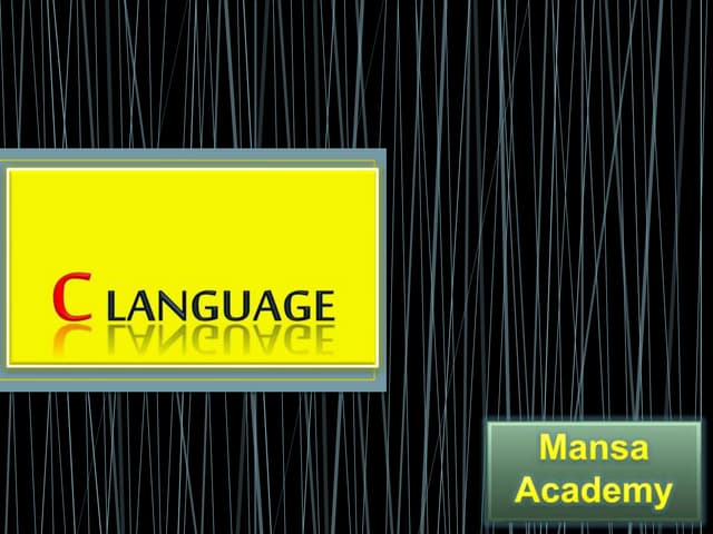 C language