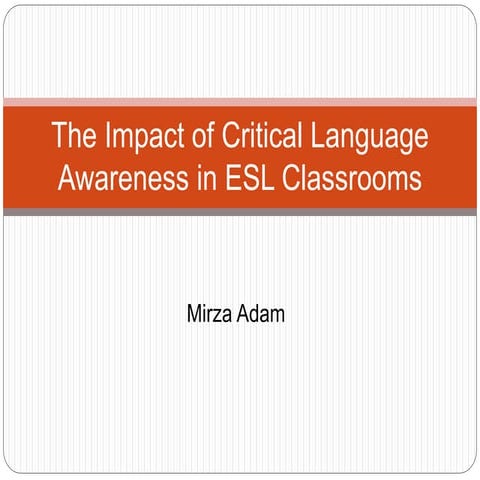 Critical Language Awareness