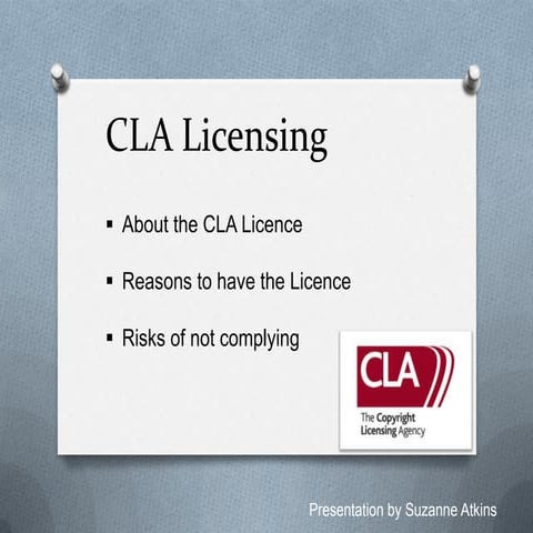 CLA Licensing and Product Innovation | PPTX