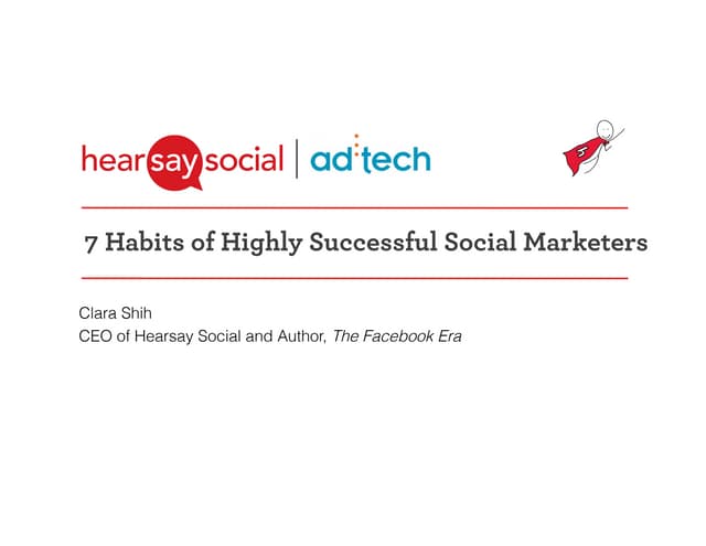 7 Habits of Highly Successful Social Marketers