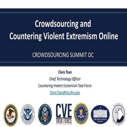 Crowdsourcing to Counter Violent Extremism and Online Radicalization 