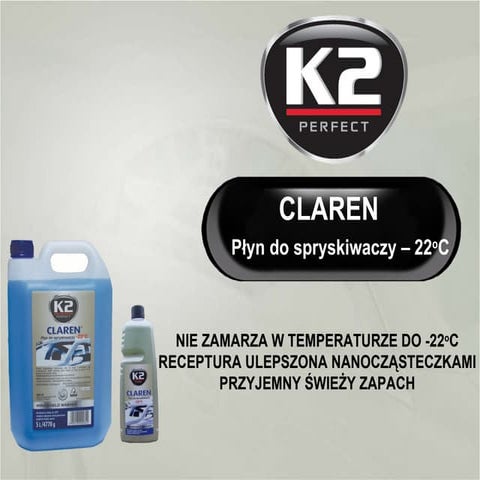 K2 Claren -22st. - Plyn do spryskiwaczy