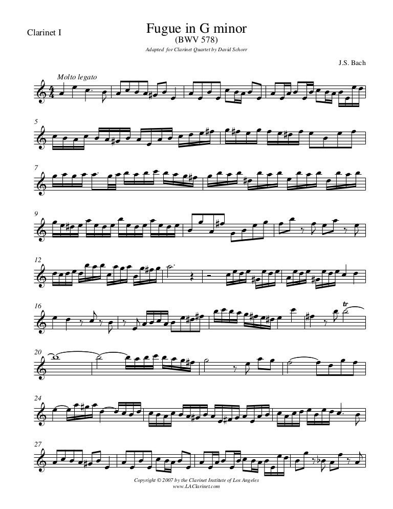institute] bach fugue in g minor i