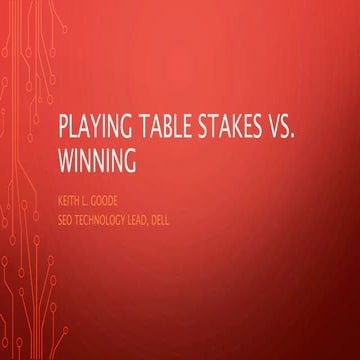SEO Table Stakes - Clarity 14