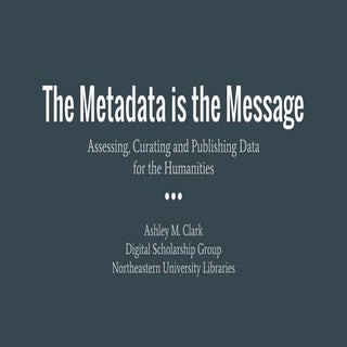 Clark - Metadata is the Message