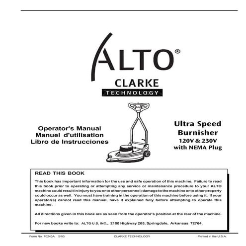 Clarke ultra speed buffer | PDF