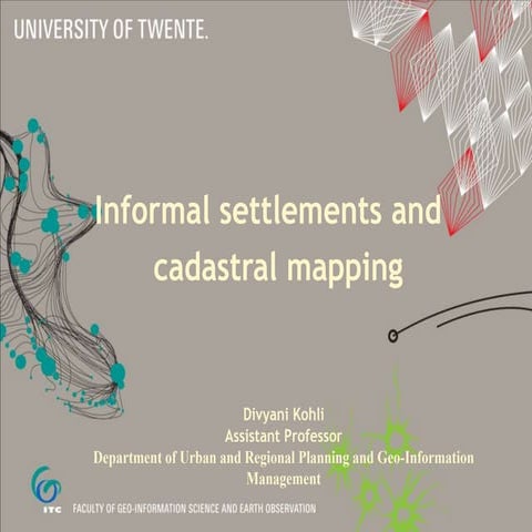 Informal Settlements and Cadastral Mapping
