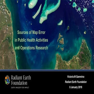 Sources of Map Error in Public Health Activities and Operations Research