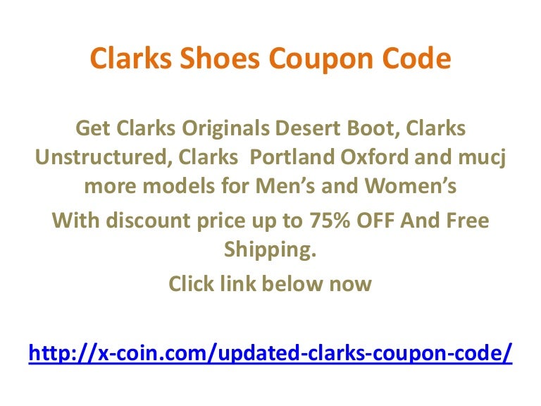 clarks promotional code may 2019