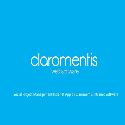 Social Project Management Intranet App by Claromentis Intranet Software