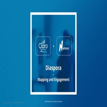 Claro+Namsor Diaspora Mapping and Engagement | PDF